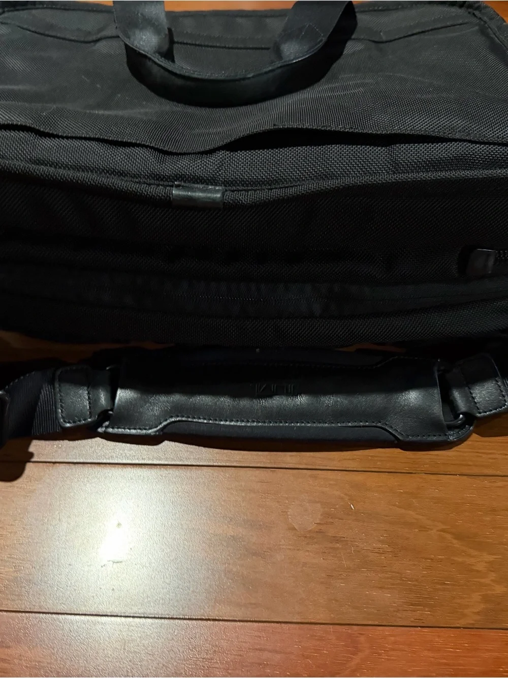 Tumi Black Laptop Briefcase with Multiple Front Pockets